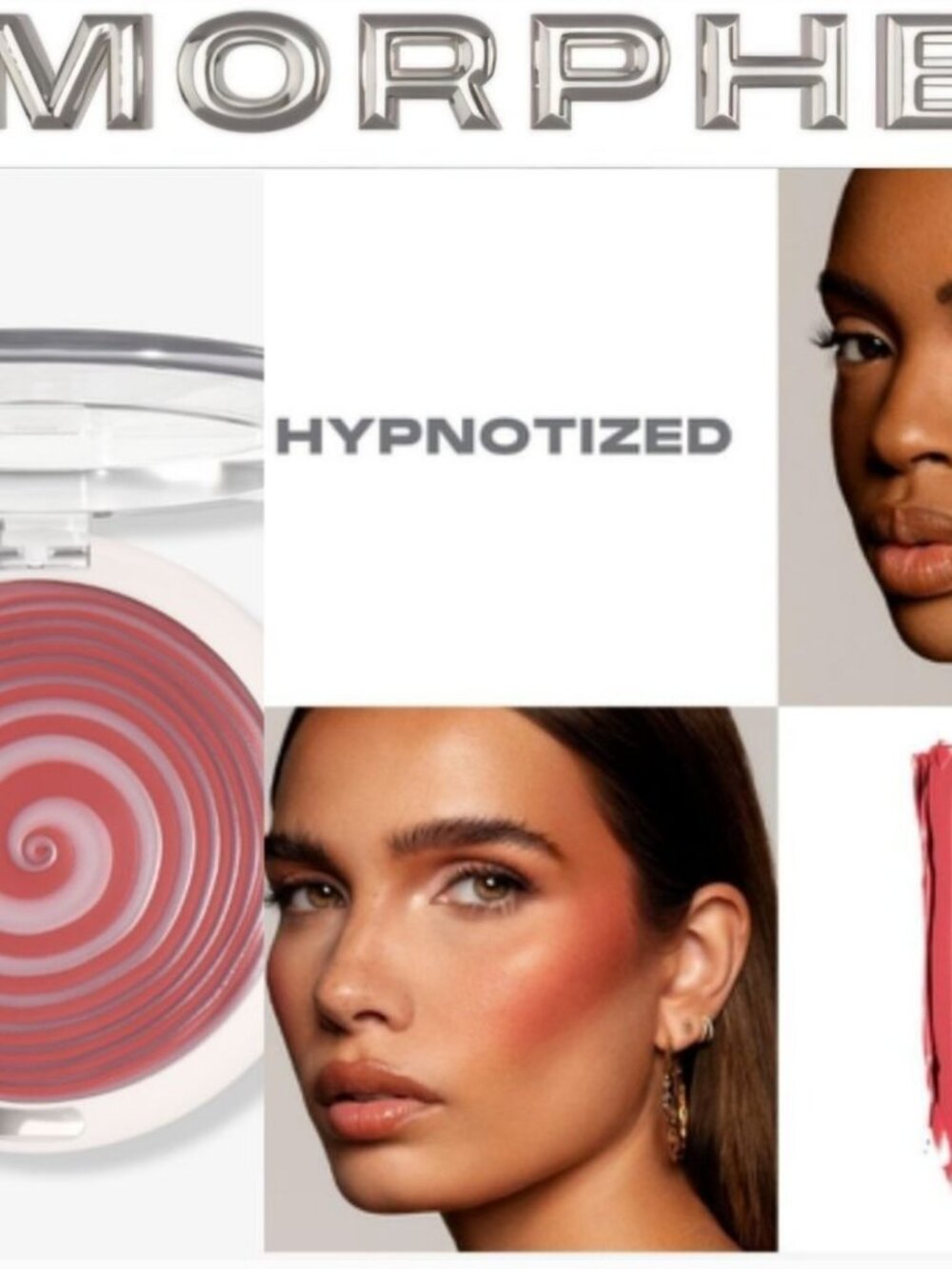 MORPHE Huephoric Rush 3-in-1 Silk Blush ~ HYPNOTIZED (Rosey Pink) NIB 8g